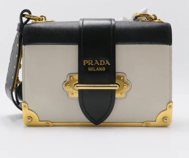 Cahier Crossbody Bag City Calf and Saffiano Leather Small- Twins