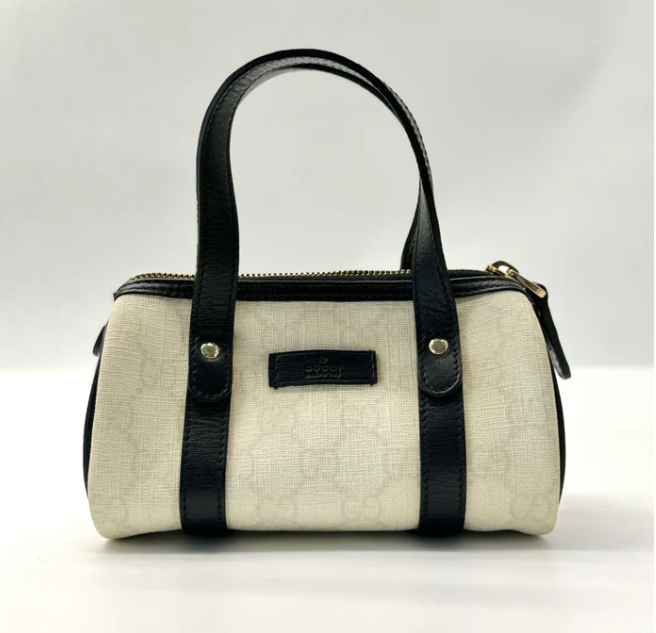Gucci Joy Boston Bag GG Coated Canvas